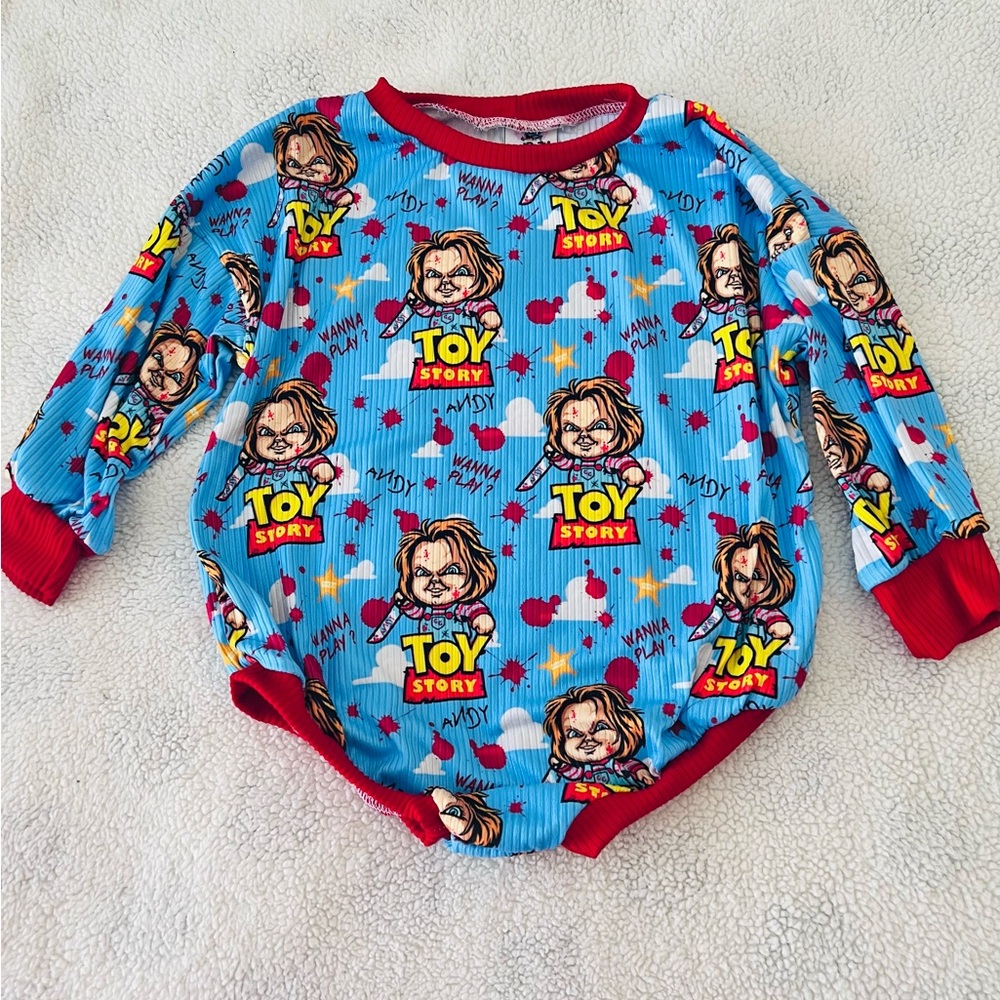 Toy Story Blue and Red Kids Bodysuit